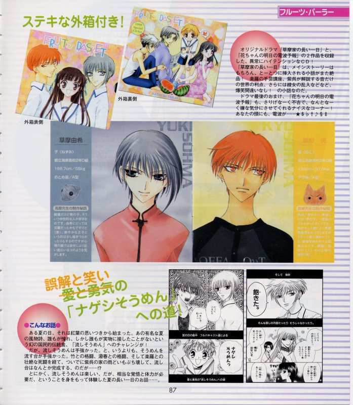 Otaku Gallery  / Art Books / Fruits Basket - Character Book / 088.jpg